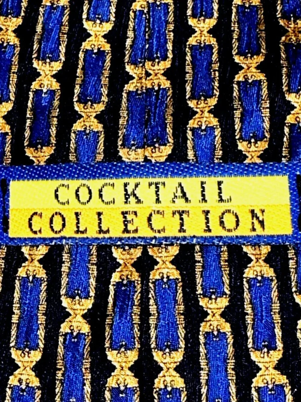 Vintage 90s Silk Tie WINE Cocktail Collectors Stonehenge Geo Quiet Luxury USA